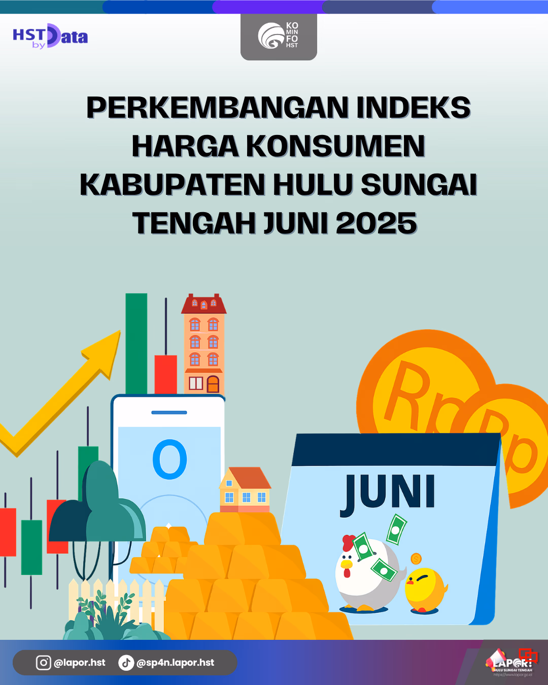 Preview infografis: Perkembangan Indeks Harga Konsumen Kabupaten Hulu Sungai Tengah Juni 2025