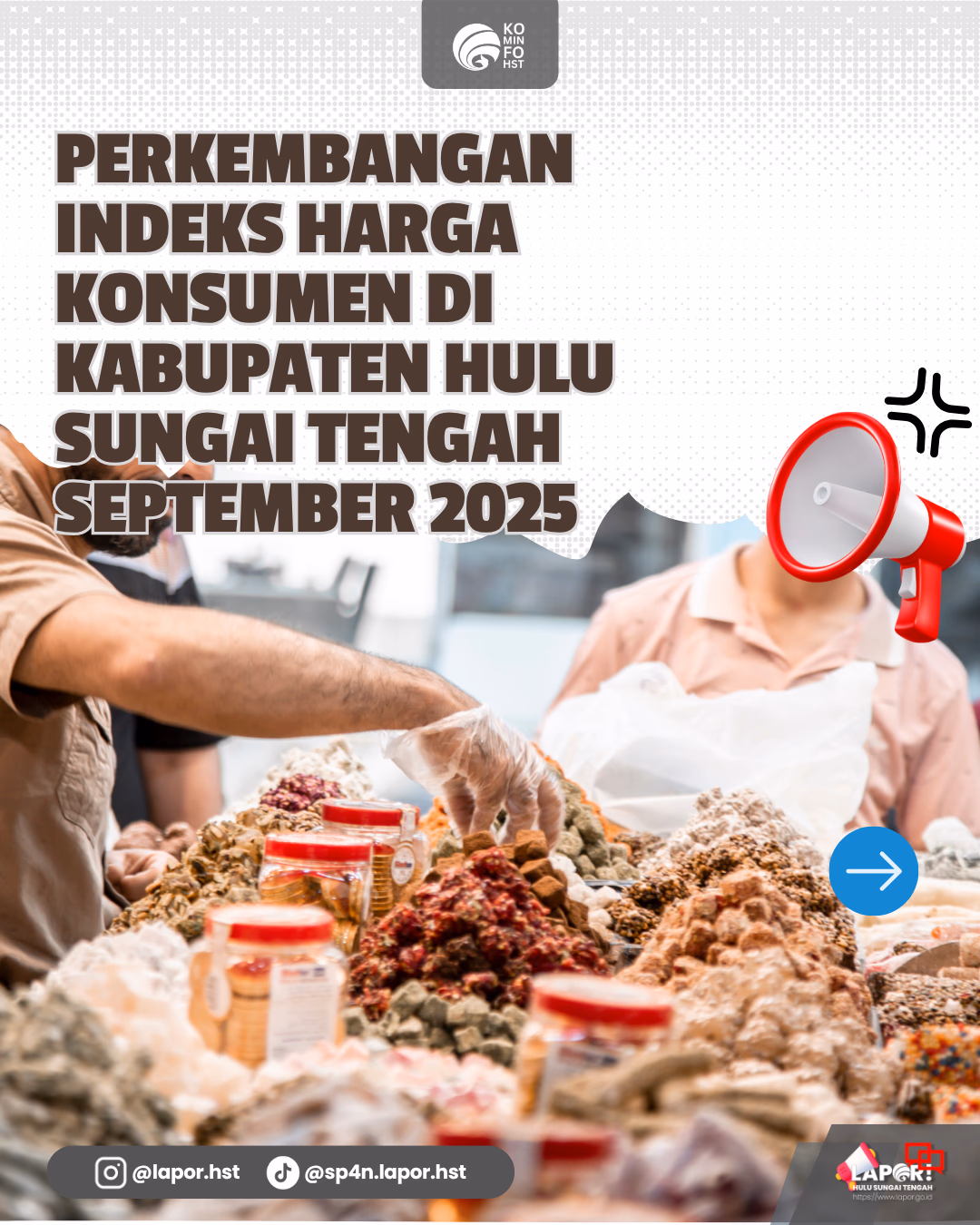 Preview infografis: Perkembangan Indeks Harga Konsumen di Kabupaten Hulu Sungai Tengah September 2025
